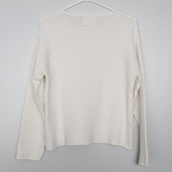 NWOT Zara White Ribbed Sweater - Picture 2 of 7